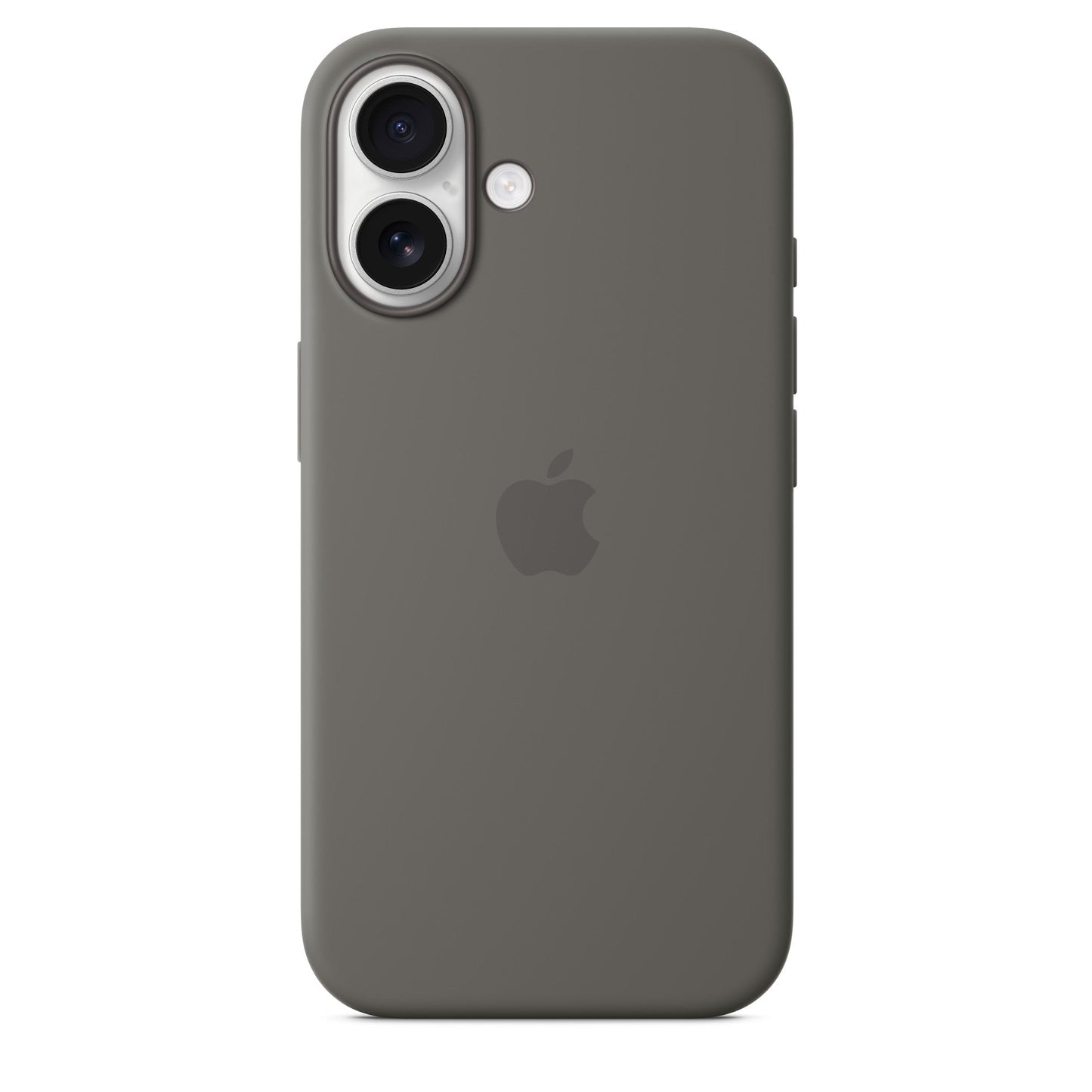 Apple iPhone 16 Silikon Case mit Magsafe - Steingrau - Gadget Vibe GmbH