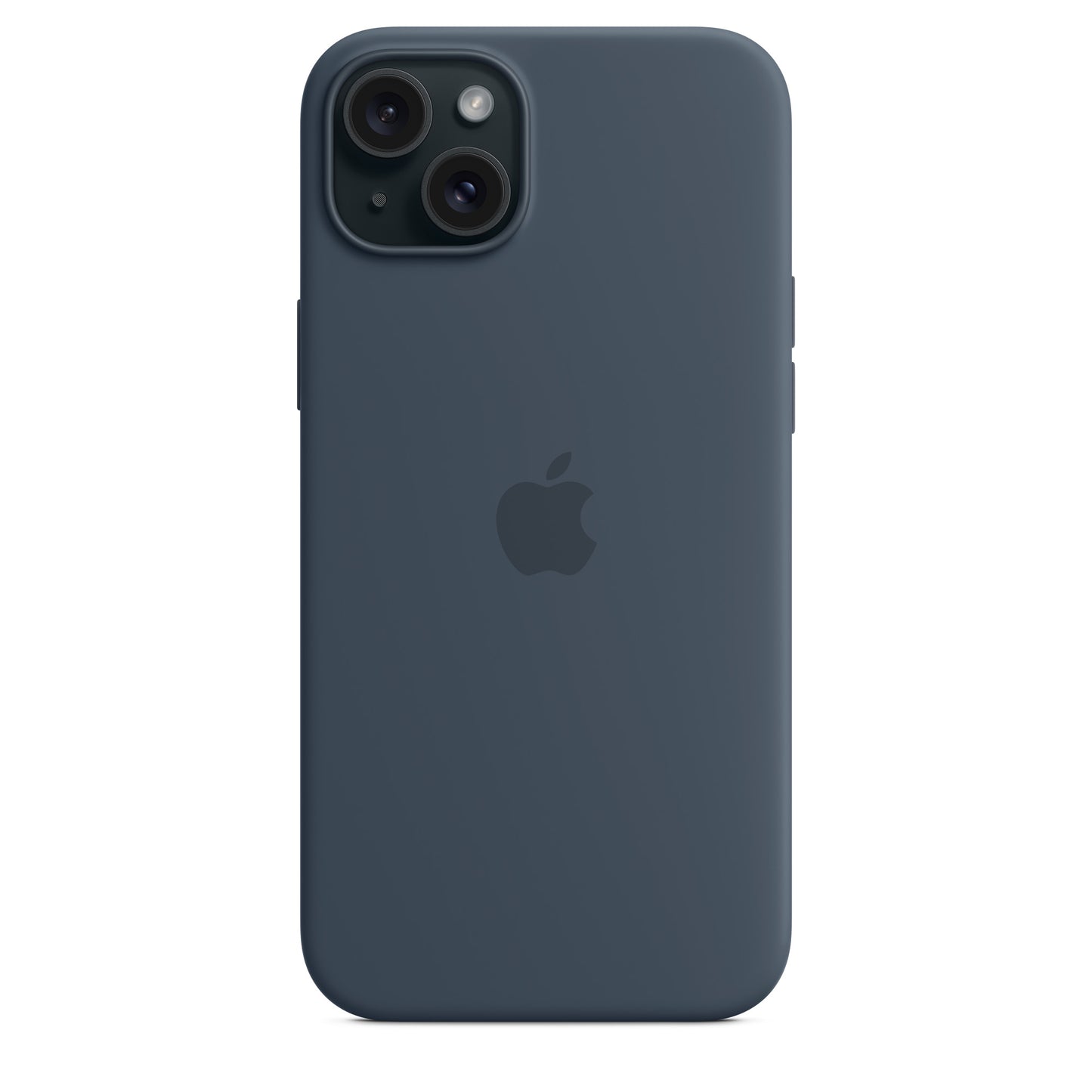 Apple iPhone 15 Plus Silikon Case mit Magsafe - Sturmblau