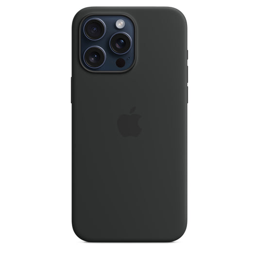 Apple iPhone 15 Pro Max Silikon Case mit Magsafe - Mitternacht