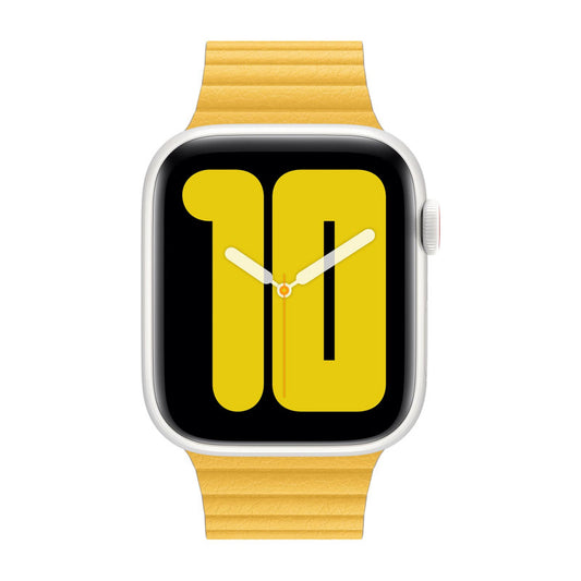 Apple Watch 42mm/44mm/45mm Leder Loop - Meyer Lemon