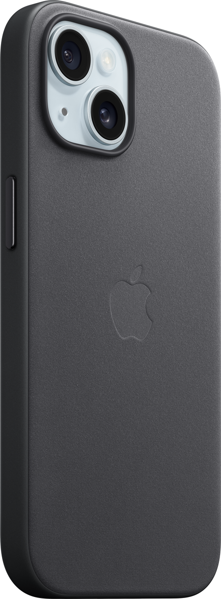 Apple iPhone 15 Plus Feingewebe Case mit Magsafe - Schwarz