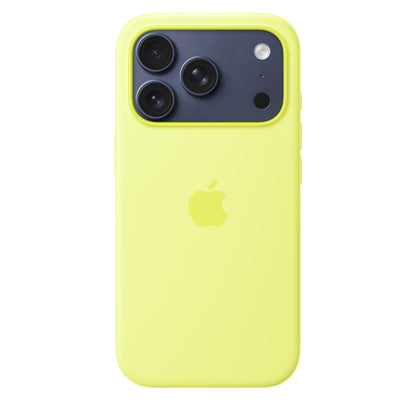 Apple iPhone 17 Pro Max Silikon Case mit MagSafe - Neongelb
