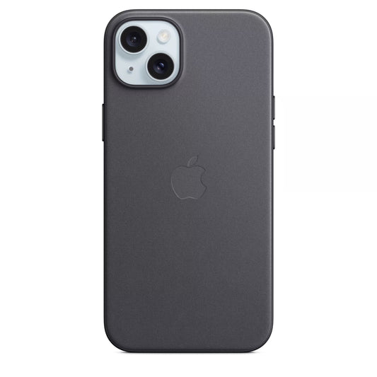 Apple iPhone 15 Plus Feingewebe Case mit Magsafe - Schwarz