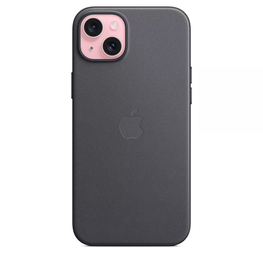 Apple iPhone 15 Plus Feingewebe Case mit Magsafe - Schwarz