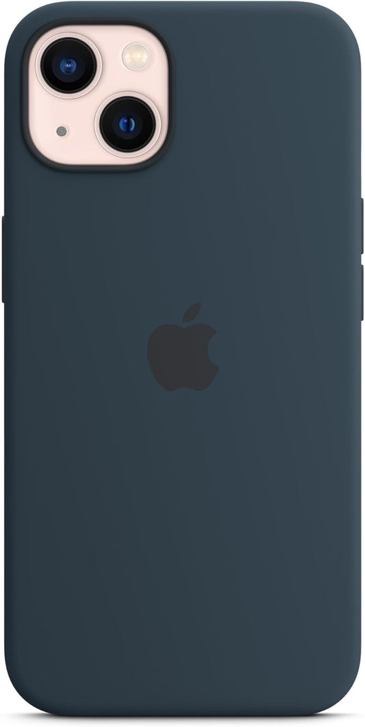 Apple iPhone 13 Silikon Case mit Magsafe - Abyss Blau - Gadget Vibe GmbH