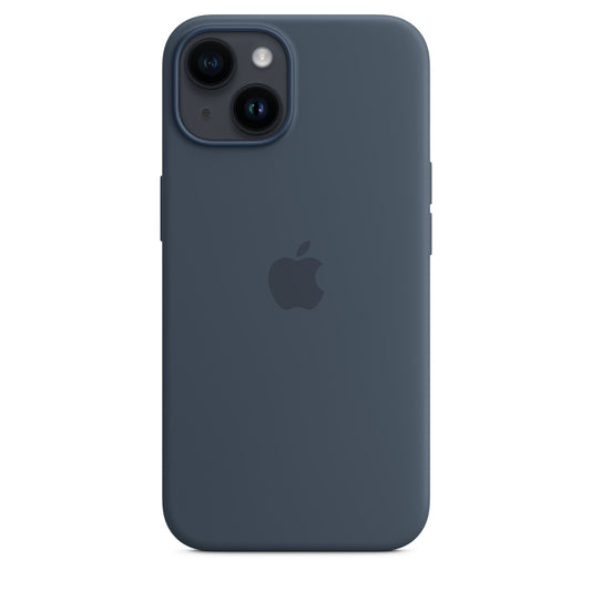 Apple iPhone 14 Silikon Case - Sturmblau - Gadget Vibe GmbH