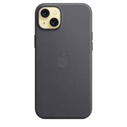 Apple iPhone 15 Plus Feingewebe Case mit Magsafe - Schwarz - Gadget Vibe GmbH