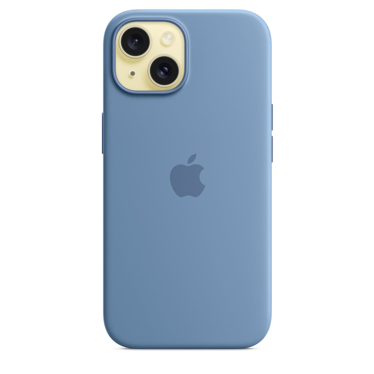Apple iPhone 15 Plus Silikon Case mit Magsafe - Winterblau - Gadget Vibe GmbH