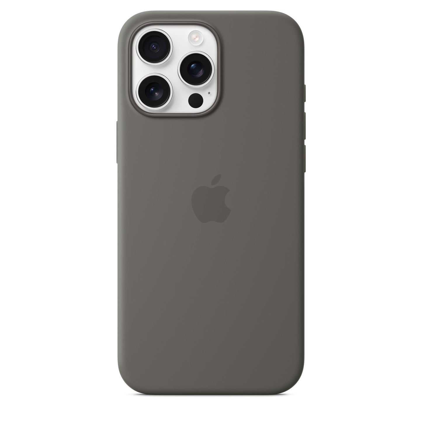 Apple iPhone 16 Pro Max Silikon Case mit Magsafe - Steingrau - Gadget Vibe GmbH
