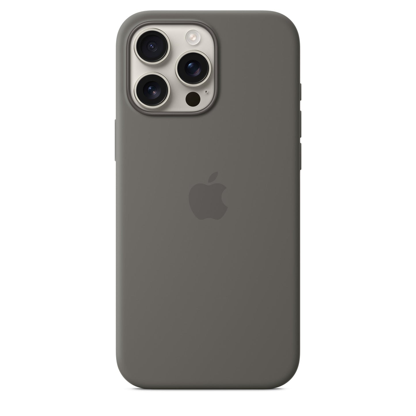 Apple iPhone 16 Pro Max Silikon Case mit Magsafe - Steingrau - Gadget Vibe GmbH