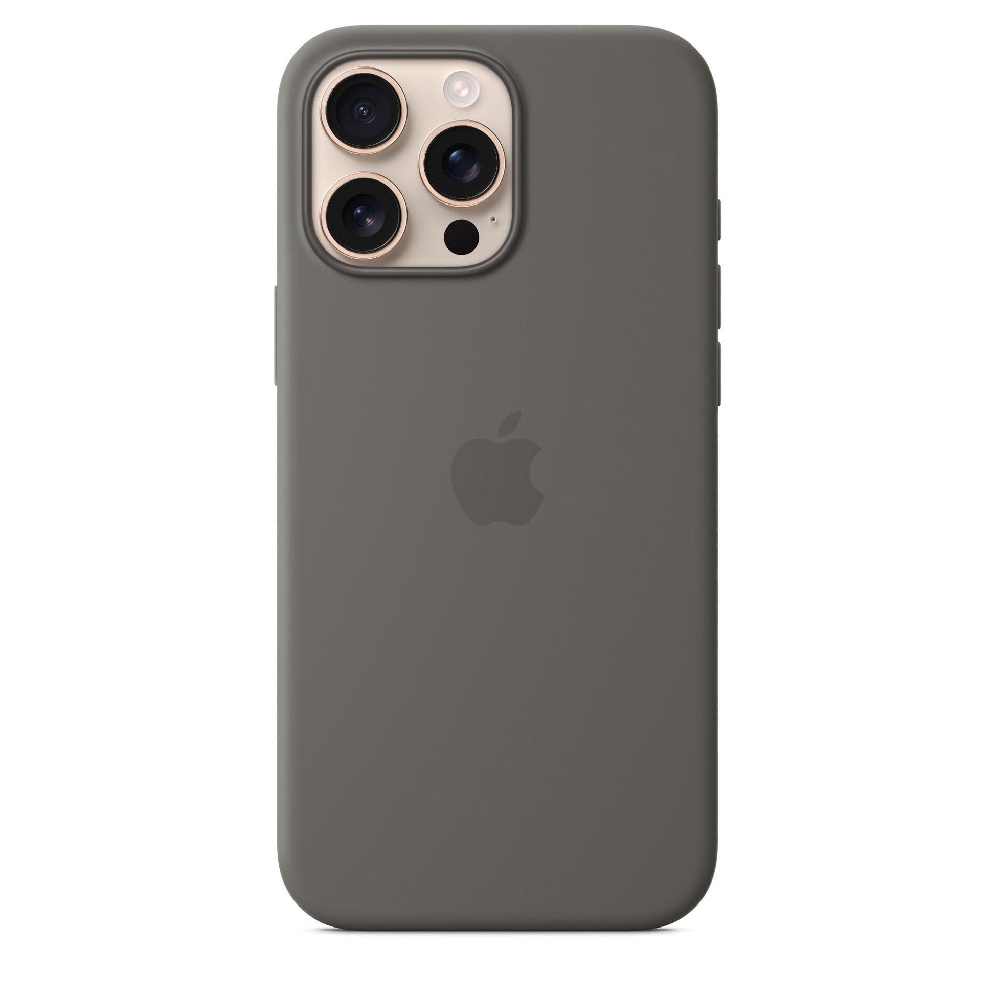 Apple iPhone 16 Pro Max Silikon Case mit Magsafe - Steingrau - Gadget Vibe GmbH