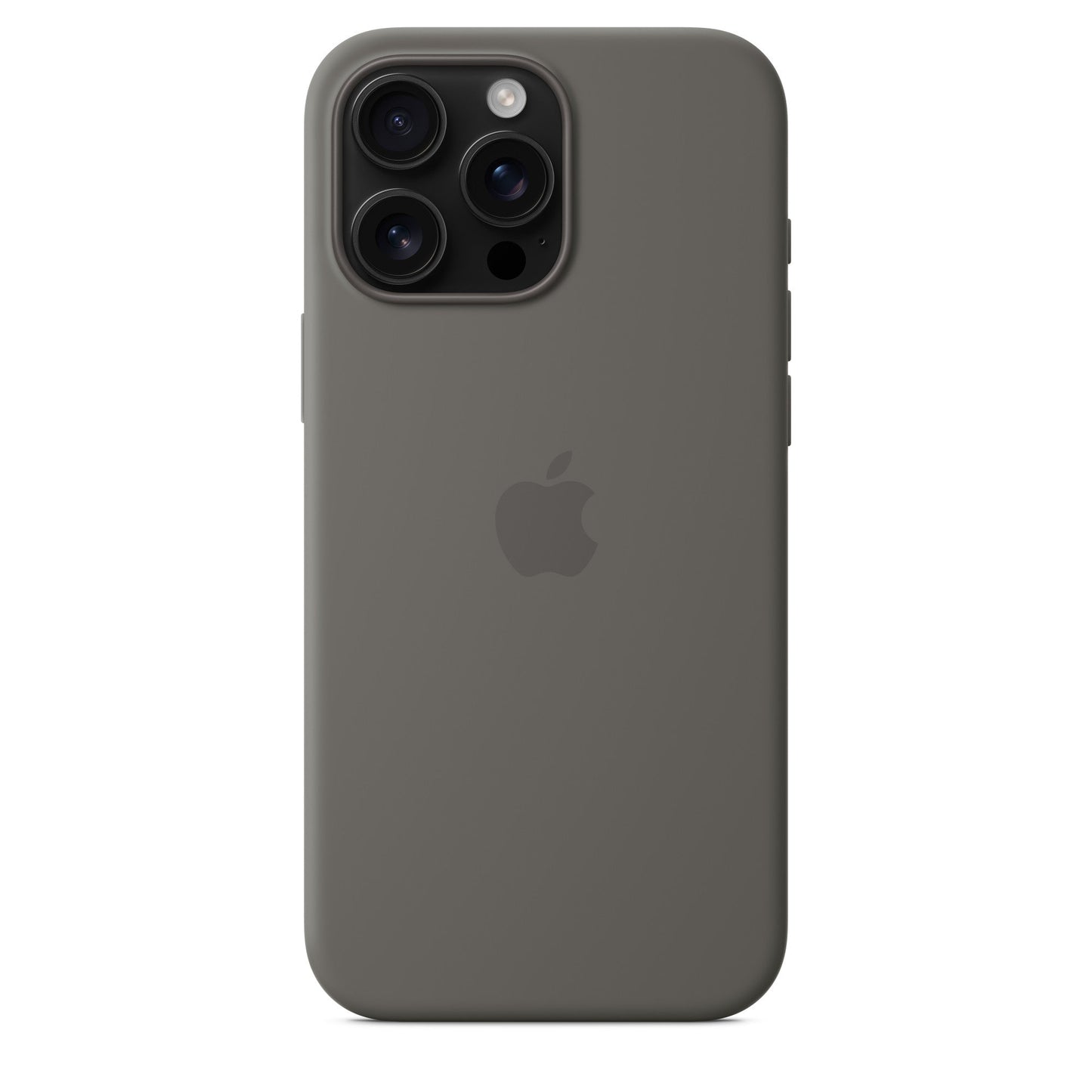 Apple iPhone 16 Pro Max Silikon Case mit Magsafe - Steingrau - Gadget Vibe GmbH