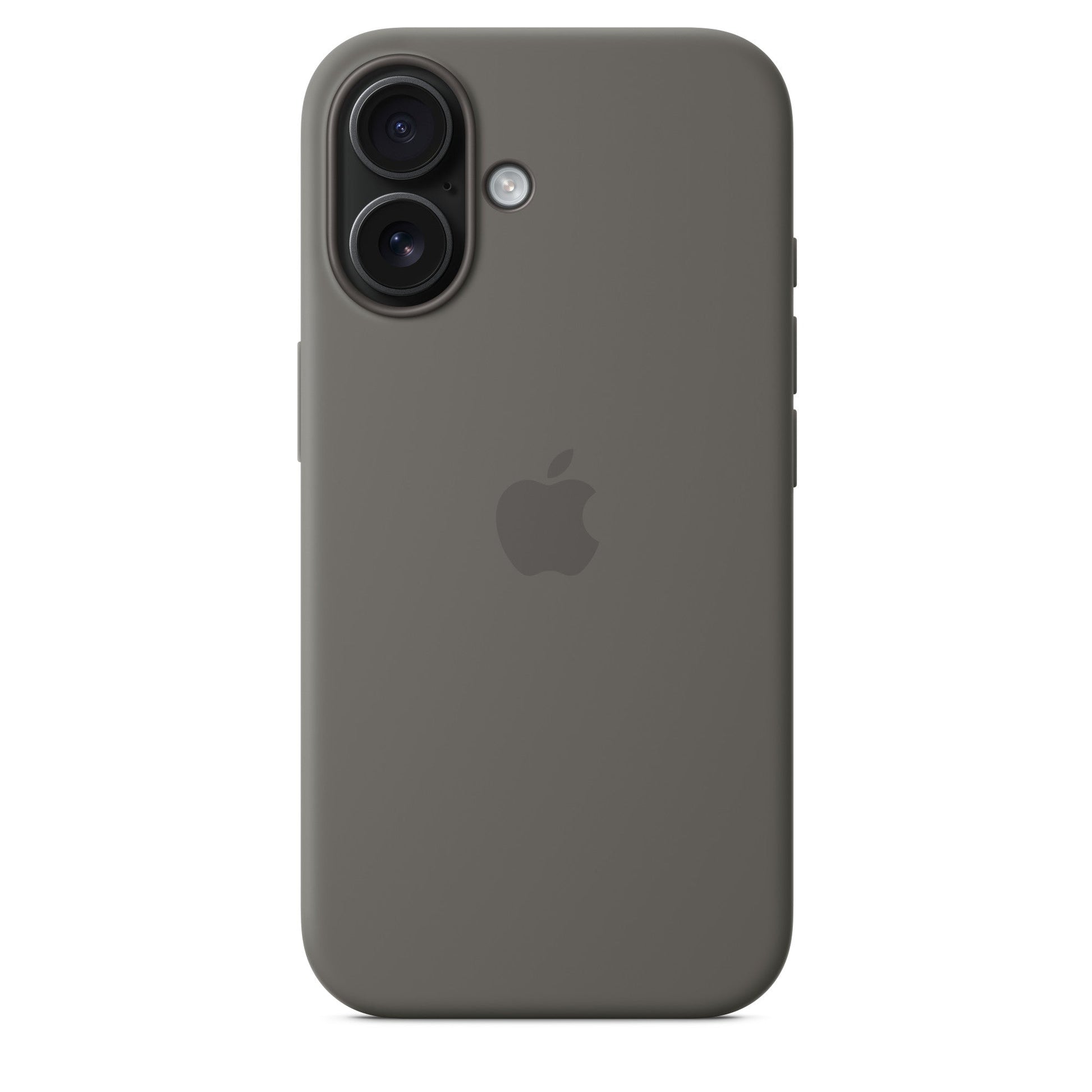 Apple iPhone 16 Silikon Case mit Magsafe - Steingrau - Gadget Vibe GmbH