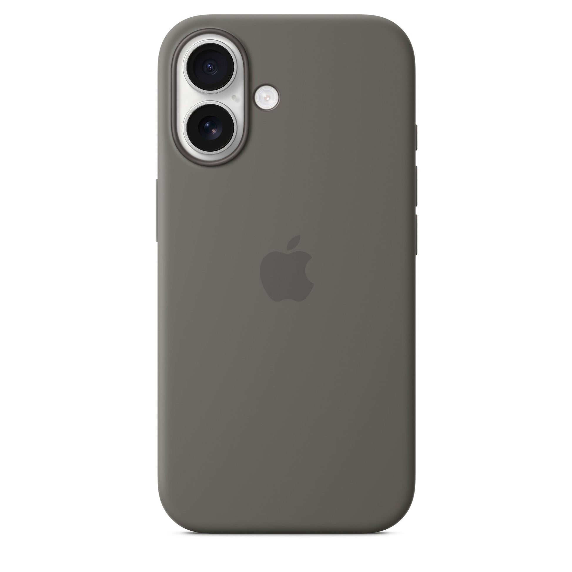 Apple iPhone 16 Silikon Case mit Magsafe - Steingrau - Gadget Vibe GmbH