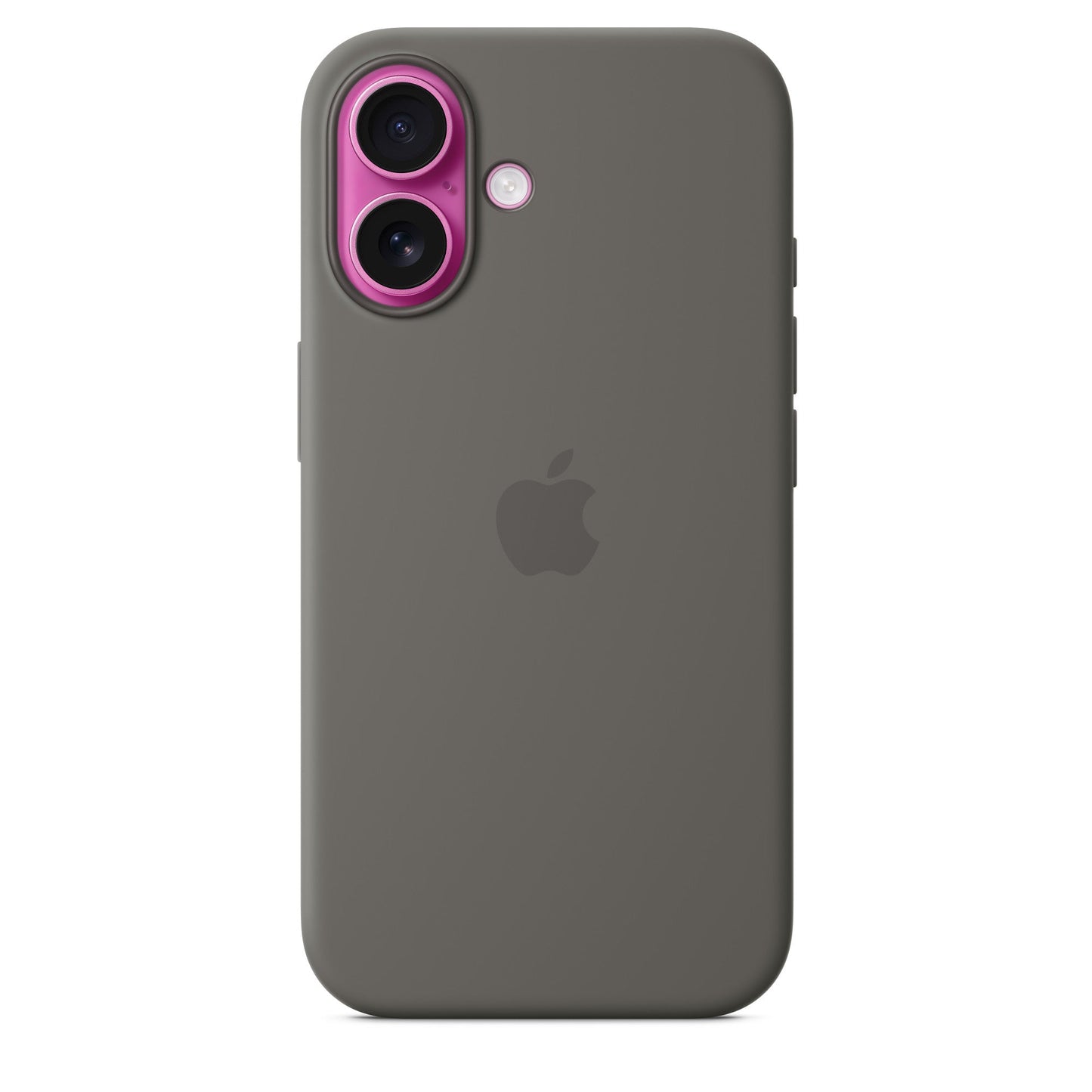 Apple iPhone 16 Silikon Case mit Magsafe - Steingrau - Gadget Vibe GmbH