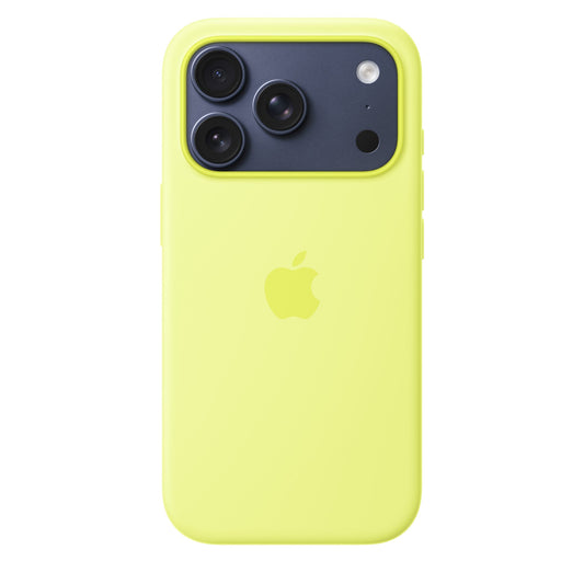 Apple iPhone 17 Pro Max Silikon Case mit MagSafe - Neongelb - Gadget Vibe GmbH