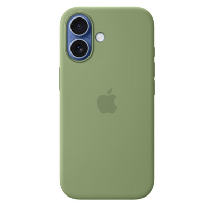Apple iPhone 17 Silikon Case mit MagSafe - Hellmoosgrün - Gadget Vibe GmbH