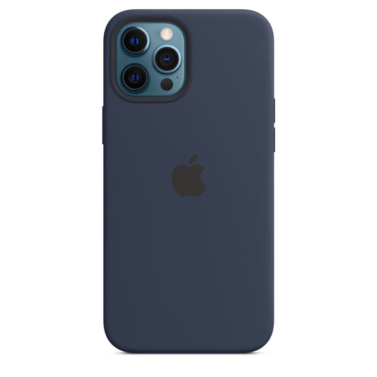 Apple iPhone 12 Pro Max Silikon Case - Dunkelmarine