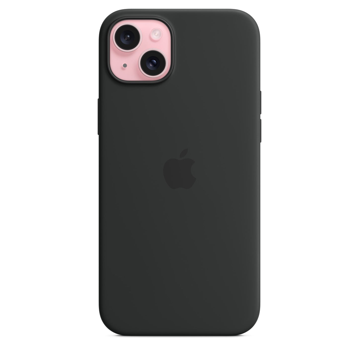 Apple iPhone 15 Plus Silikon Case mit Magsafe - Schwarz