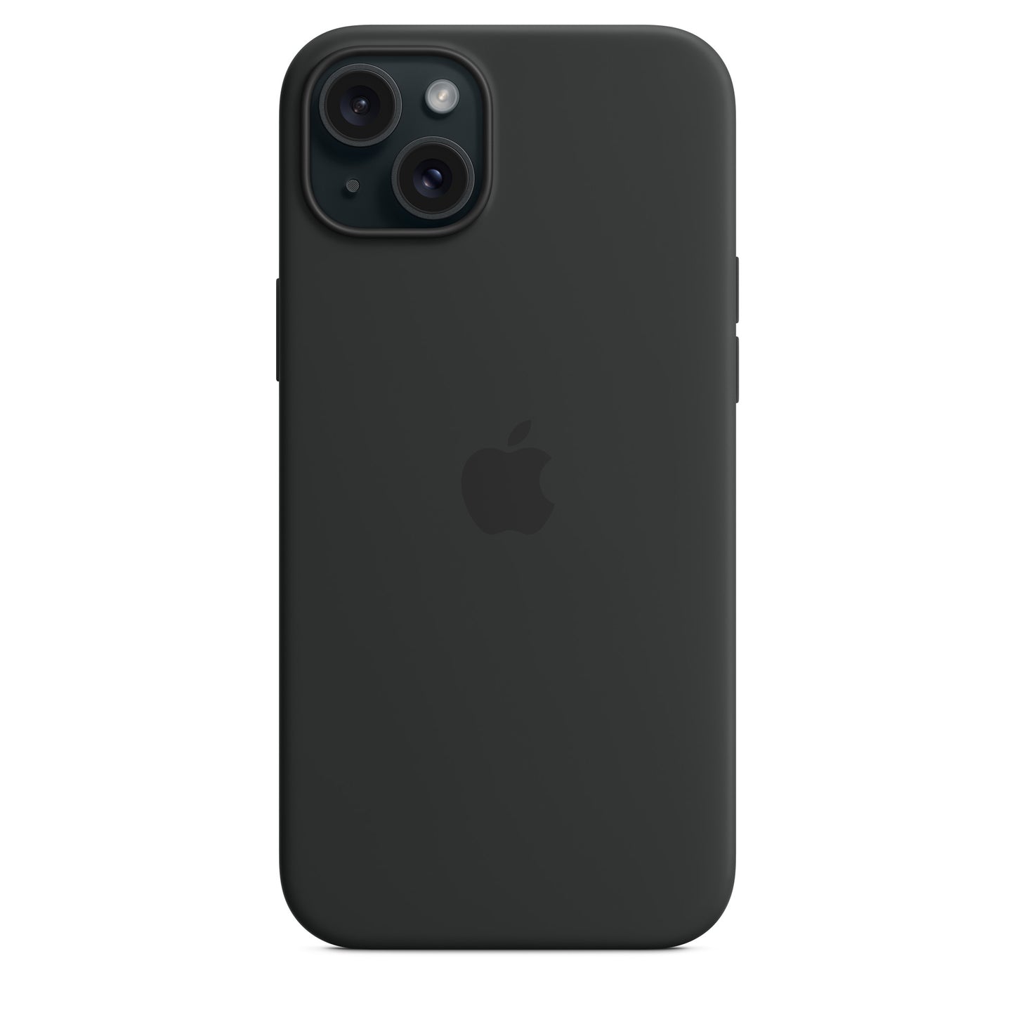 Apple iPhone 15 Plus Silikon Case mit Magsafe - Schwarz