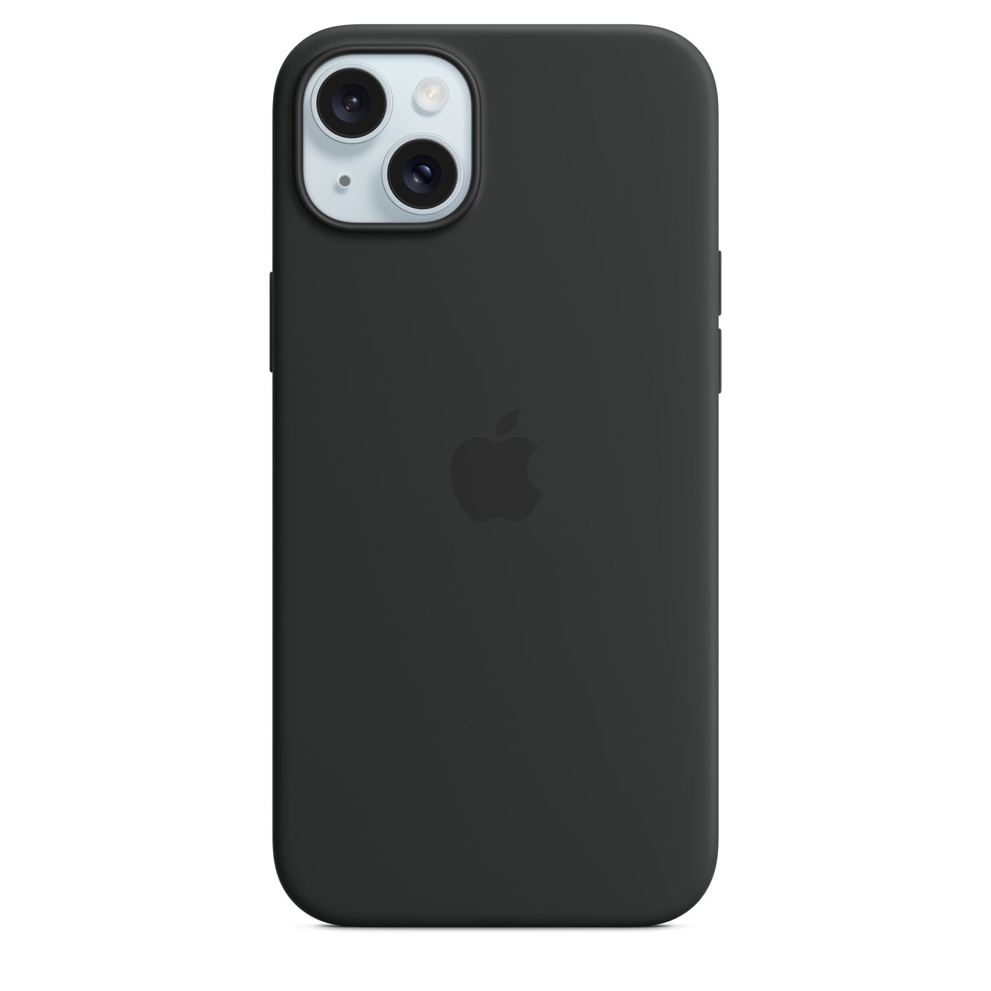 Apple iPhone 15 Plus Silikon Case mit Magsafe - Schwarz