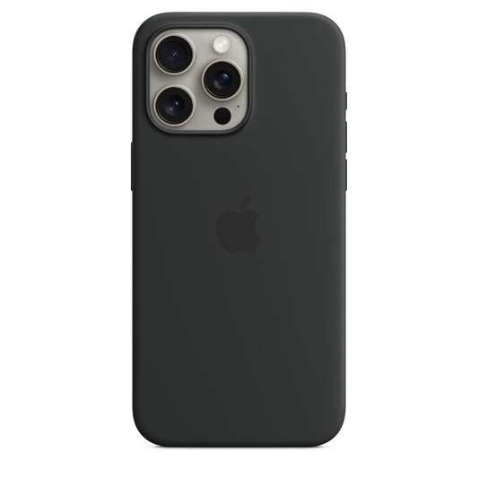 Apple iPhone 15 Pro Max Silikon Case mit Magsafe - Mitternacht